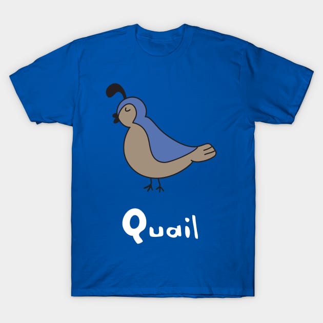 Quail T-Shirt by ptdoodles